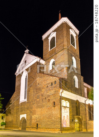 Kaunas Cathedral Basilica at night - Lithuania 18748220