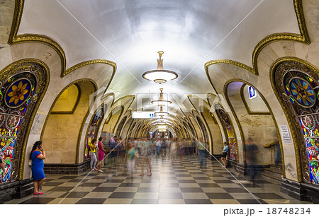 Novoslobodskaya, a station of Moscow subway Novoslobodskaya, a station of Moscow subway 18748234