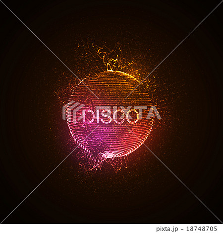 Disco neon sign. 18748705