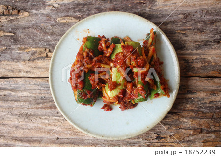 Cucumber kimchi korean food 18752239