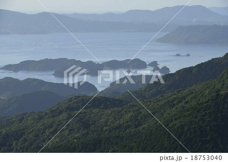 冷水岳からの九十九島／長崎県　佐世保市 18753040