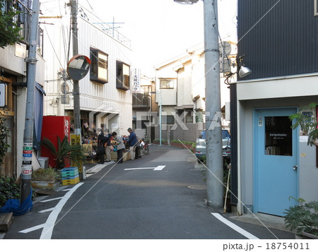 谷中へび道の写真素材