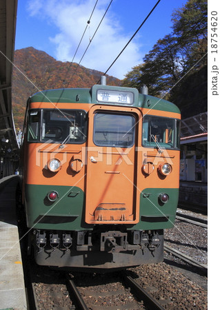 水上駅に停車中の上越線115系（高崎口） 18754620