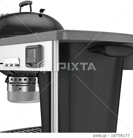 Grill closed container for storing coal, zoomed 18756177