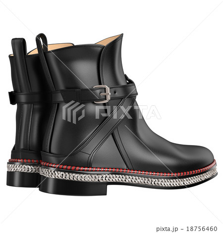 Exclusive black leather boots 18756460