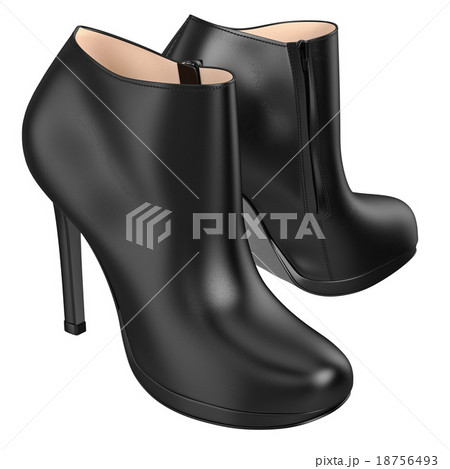 Leather retro boots with zipper 18756493