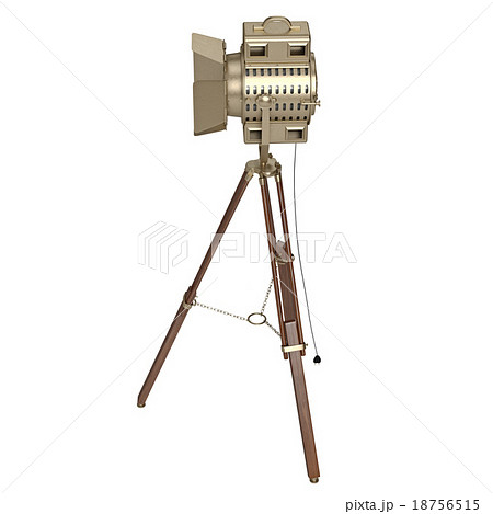 Spotlight with wooden tripod 18756515