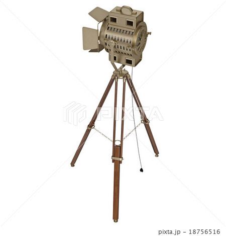 Studio floodlight with wooden tripod 18756516