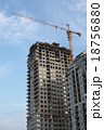 Crane and building house under blue sky 18756880
