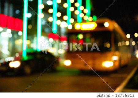 night city lights blur background 18756913