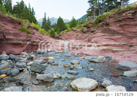 Scenic Red Rock Canyon Waterton National Park  18758526