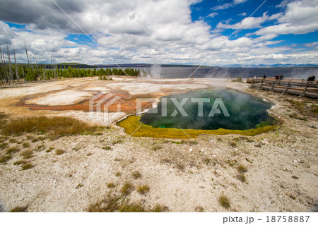West Thumb Geyser Basin. Yellowstone National Park 18758887