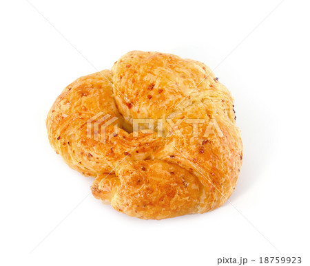 Fresh and tasty croissant over white background 18759923