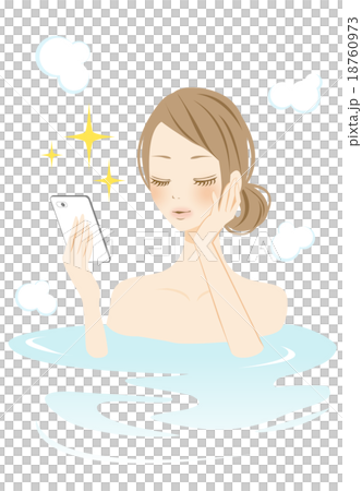 Sumaho check beauty during bus time 18760973