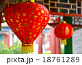 Golden lucky message on the red lantern 18761289