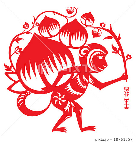 Year of Monkey illustration 18761557