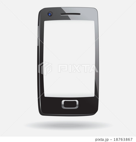 Smart Phone With Blank Screen Isolated Smart Phone With Blank Screen Isolated 18763867