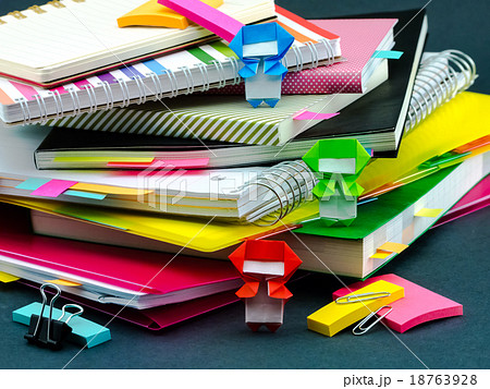 Little Origami Ninjas Helping Your Work  18763928