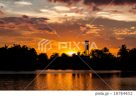 Sunset with beautiful sky at twilight time Sunset with beautiful sky at twilight time 18764652