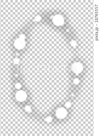 ほわほわモノローグ 楕円1のイラスト素材