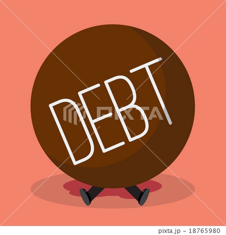 Businessman under heavy debt 18765980