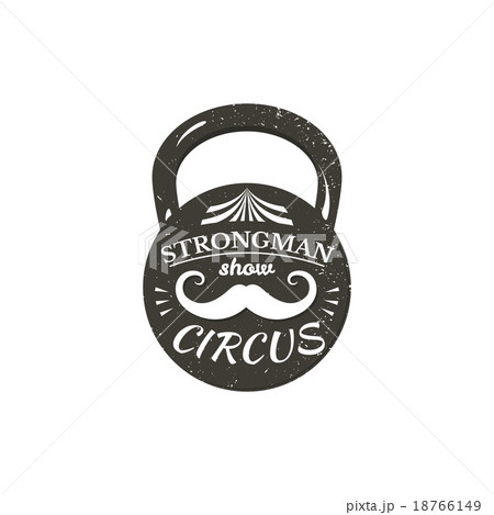 Strongman logo, circus illustration 18766149
