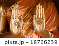 Hands of Buddha with Jasmine flowers 18766239