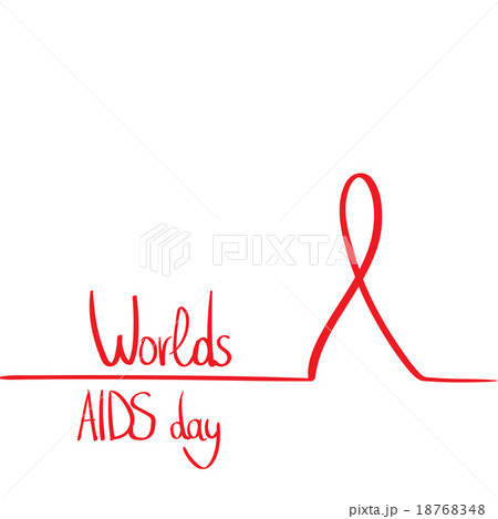 World AIDS Day Awareness Red Ribbon Concept 18768348
