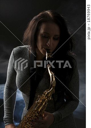 Beautiful Sax Player 18769943