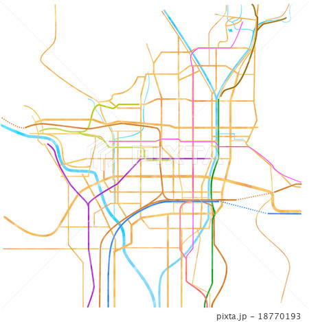 京都の略地図 18770193