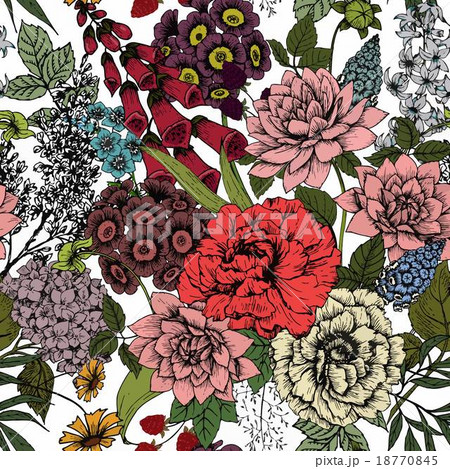 Vector floral pattern Vector floral pattern 18770845