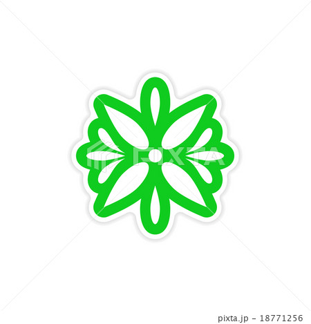 stylish paper sticker on white background Arabic stylish paper sticker on white background Arabic 18771256