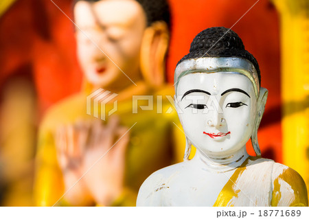 Buddha image at Ananda Temple in Myanmar Buddha image at Ananda Temple in Myanmar 18771689