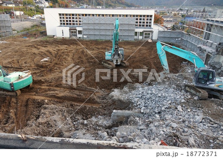小学校解体現場 小学校解体現場 18772371