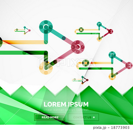 Abstract banner template with arrows, linear Abstract banner template with arrows, linear 18773903