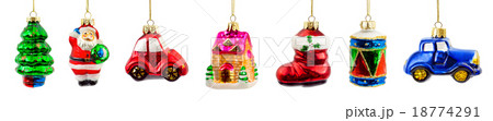 Set of christmas decorations Set of christmas decorations 18774291