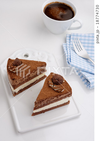 Chocolate cake and coffee Chocolate cake and coffee 18774730