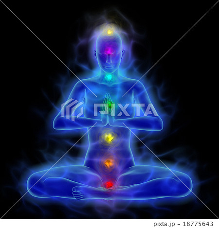 Aura - energy body - healing energy in meditation Aura - energy body - healing energy in meditation 18775643