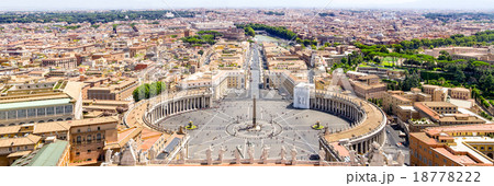 Saint Peter Square Panorama In Rome Saint Peter Square Panorama In Rome 18778222