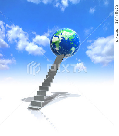 地球に向かって上る階段 18778655