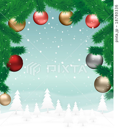 Christmas landscape background 18780336