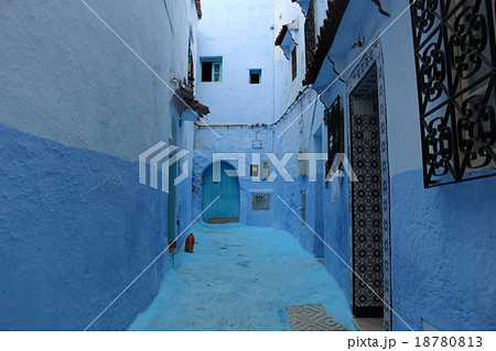 青い町シャウエン　モロッコ 18780813