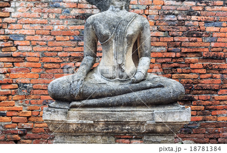 Old headless broken buddha statue at Thailand 18781384