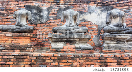 Old headless broken buddha statue at Thailand 18781398