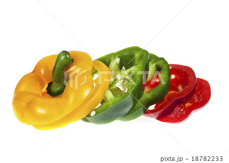 Sliced sweet pepper 18782233