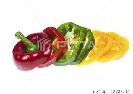 Sliced sweet pepper 18782234