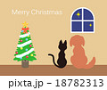 クリスマスカードDog&Cat01 18782313