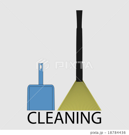 Cleaning icon flat 18784436