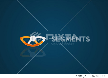 Vector outline minimal abstract geometric logo Vector outline minimal abstract geometric logo 18786633