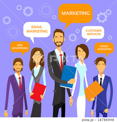 Marketing Team Concept Business People Group Marketing Team Concept Business People Group 18786948